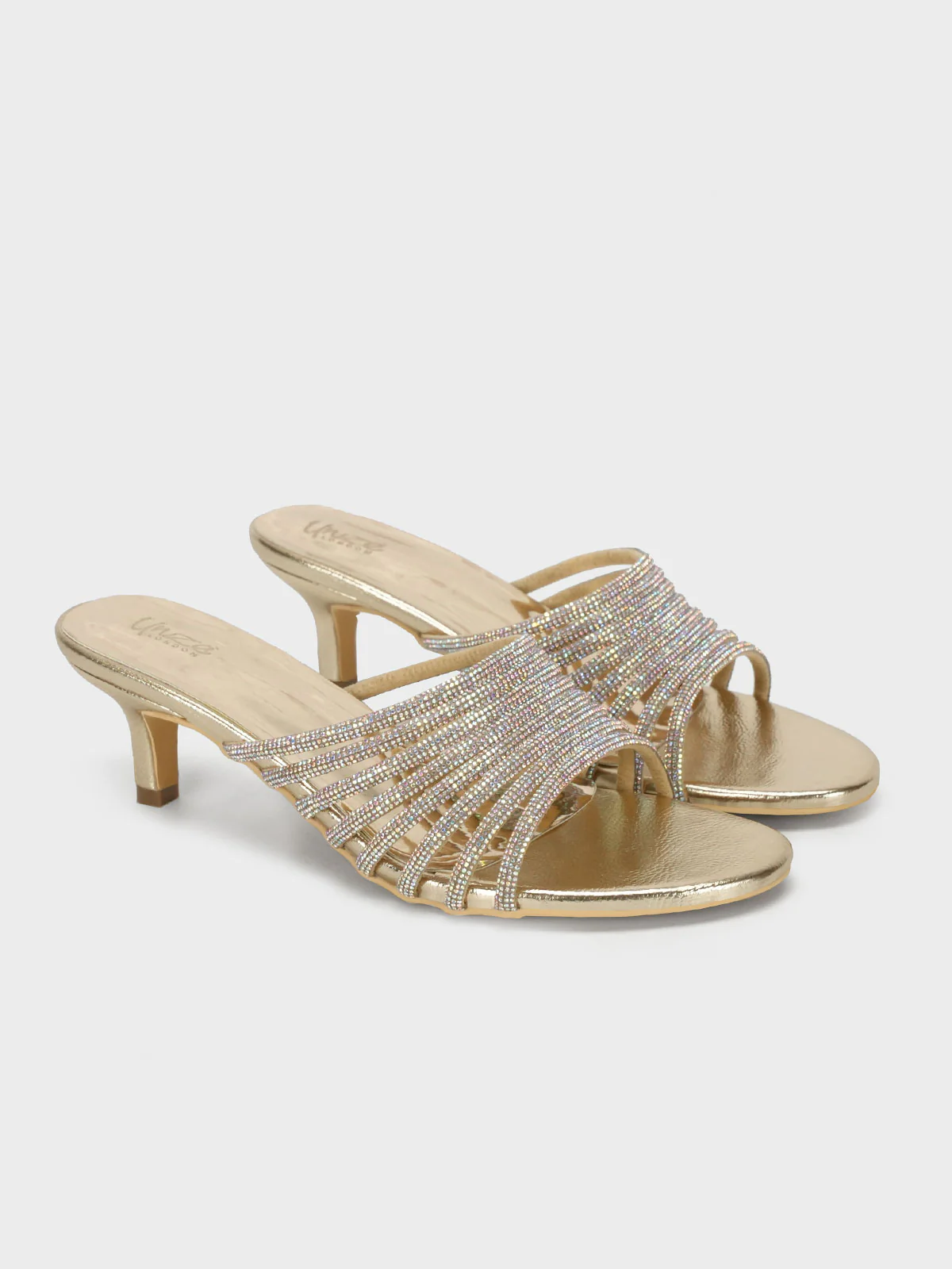 Womens "OBERON" Stylish Diamante Sandals - Image 2