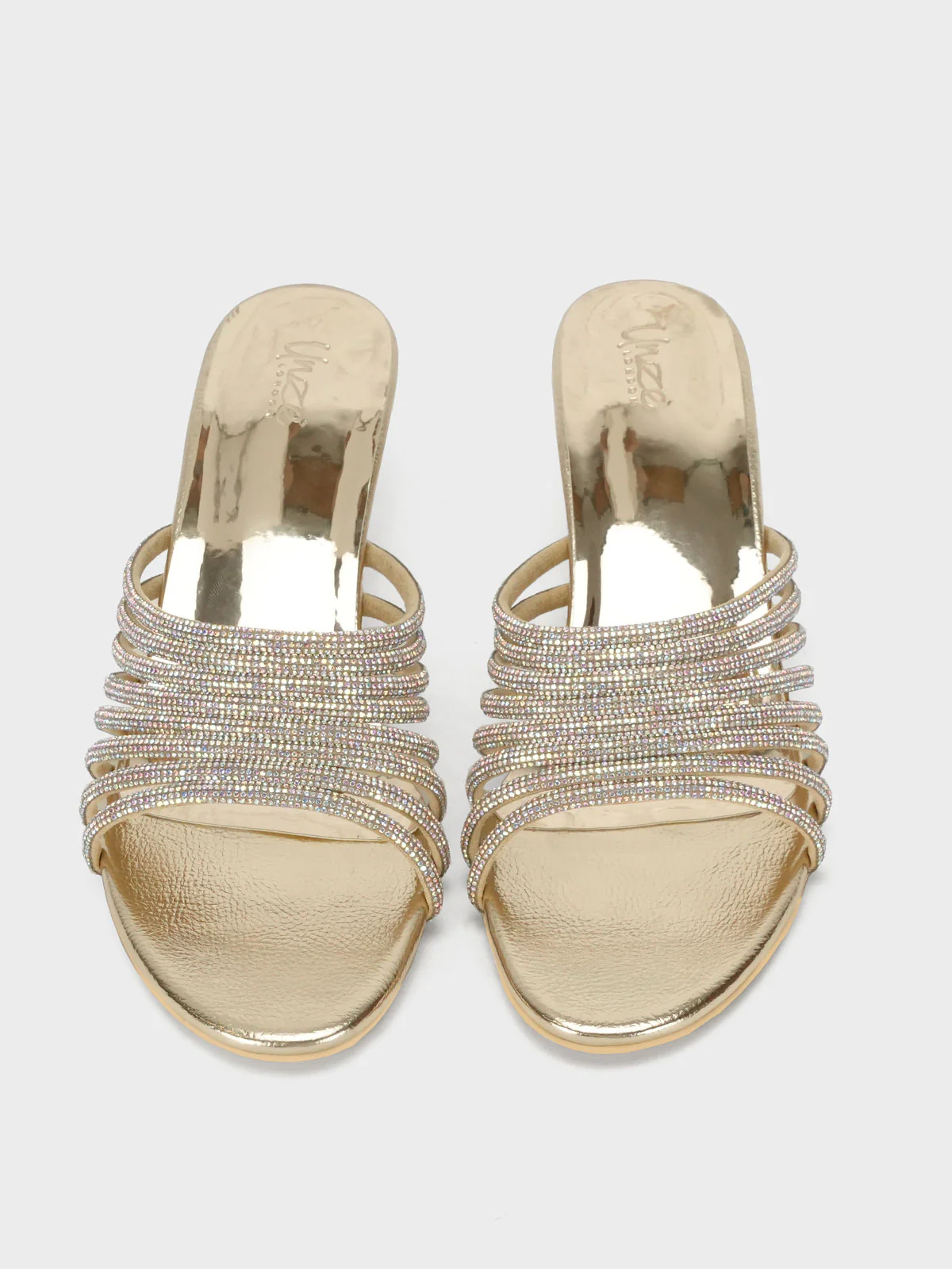 Womens "OBERON" Stylish Diamante Sandals - Image 5