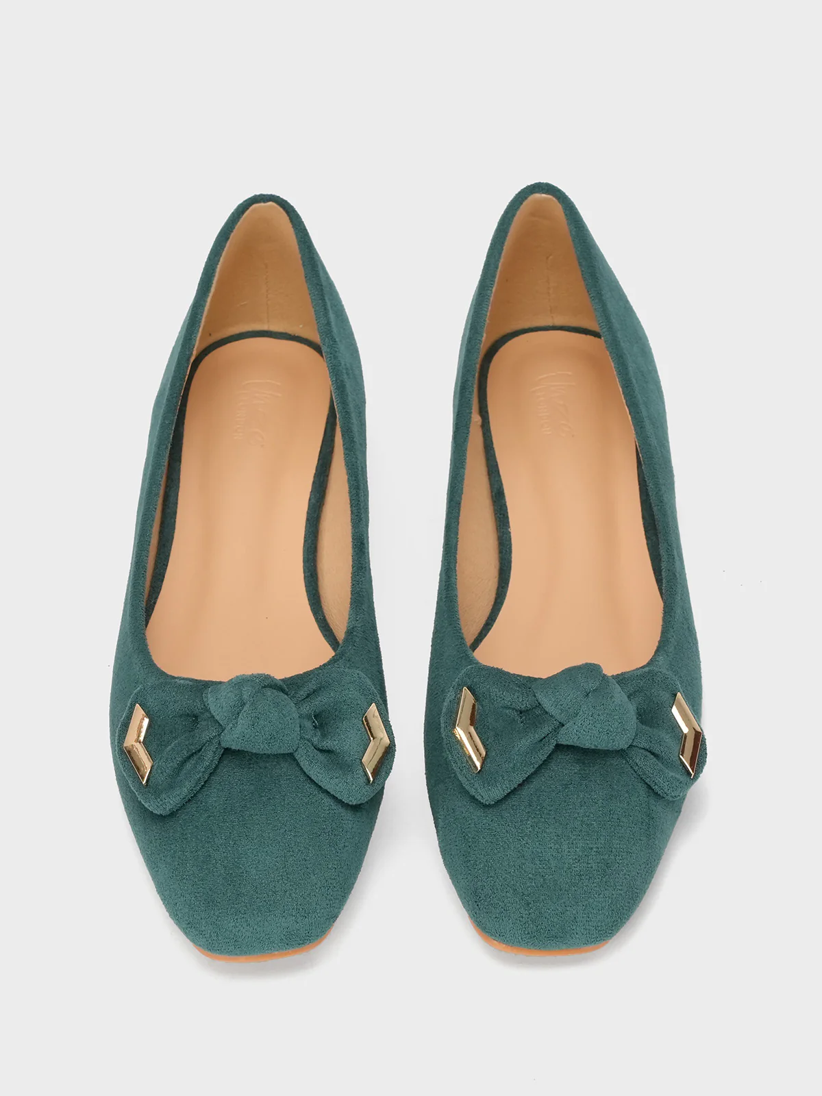 Womens "OKAPARA" Bow Accented Casual Pumps - Image 5