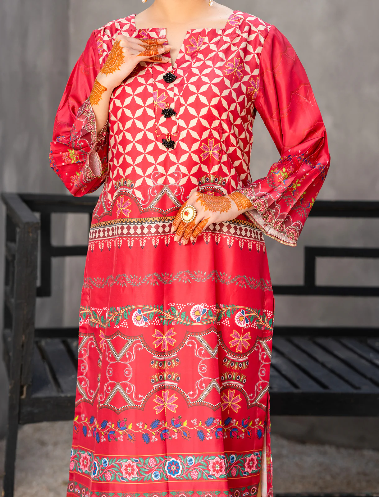 "OLAY" Grip Silk Printed Shirt - Image 2