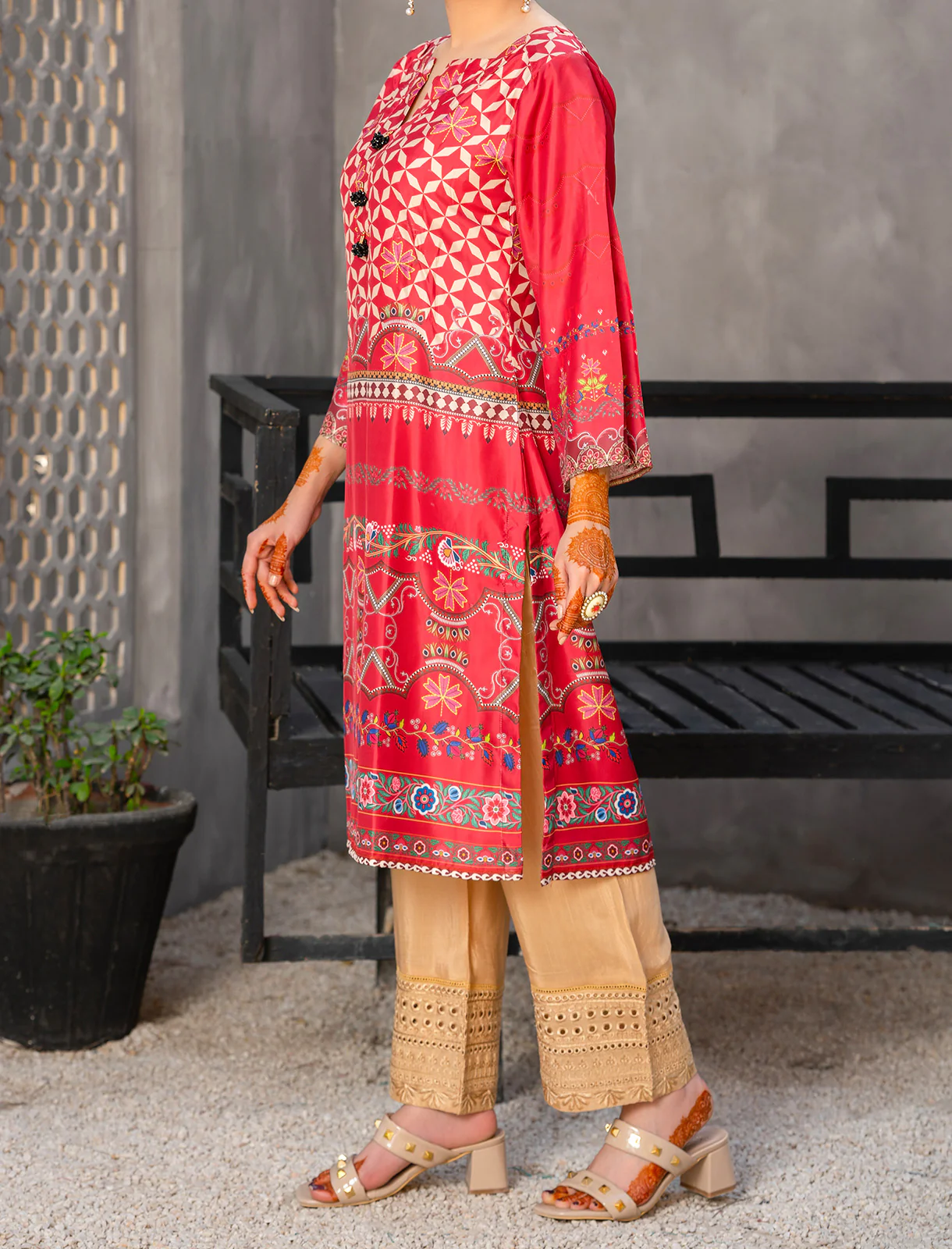 "OLAY" Grip Silk Printed Shirt - Image 3