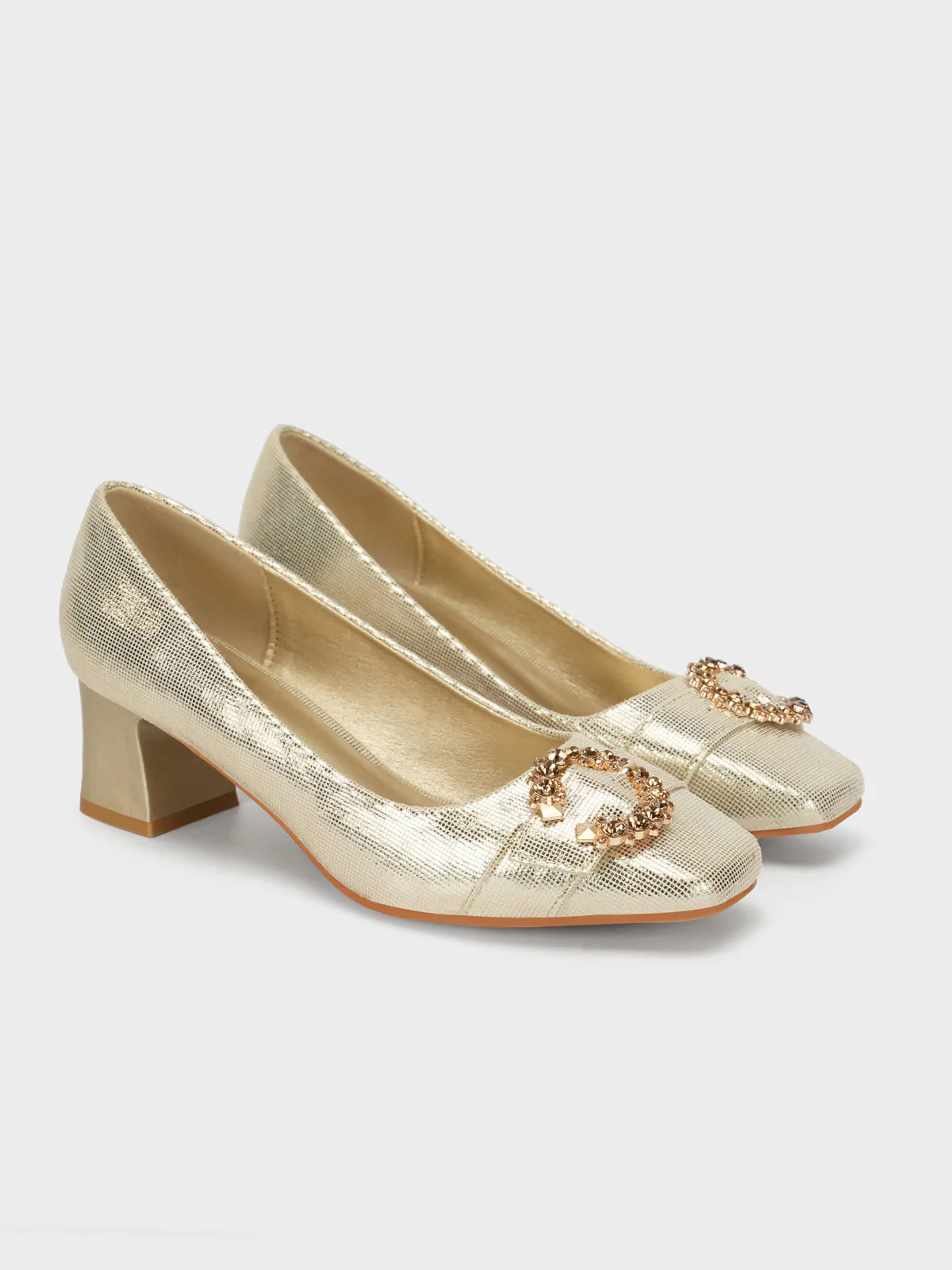 Women's "ONNIKA" Block Heel Fancy Courts - Image 2