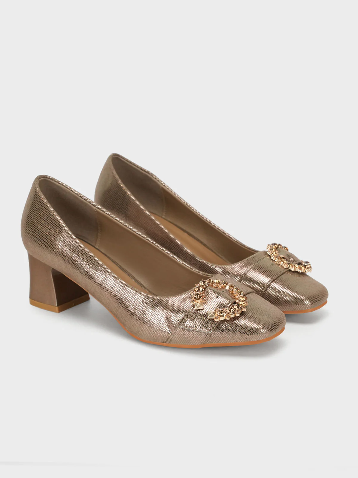 Women's "ONNIKA" Block Heel Fancy Courts - Image 2