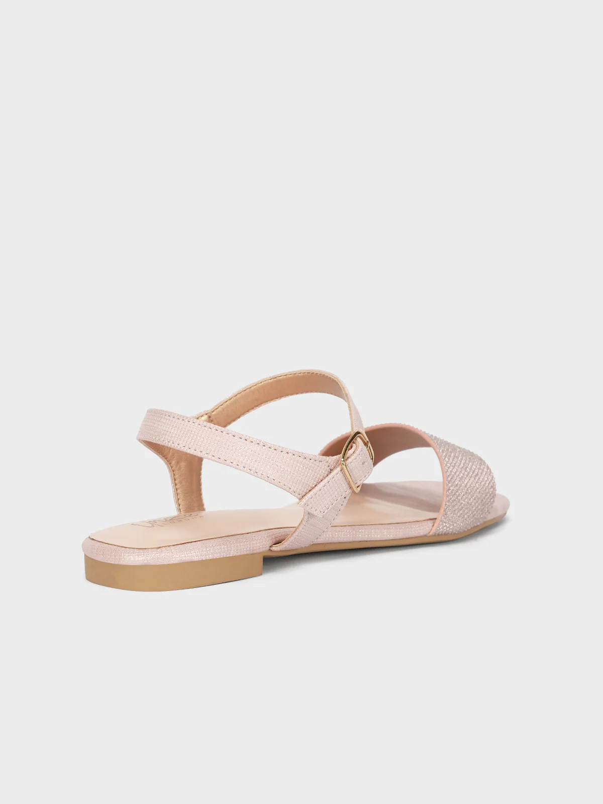 Womens "ORIOLE" Shimmer Flat Sandals - Image 3