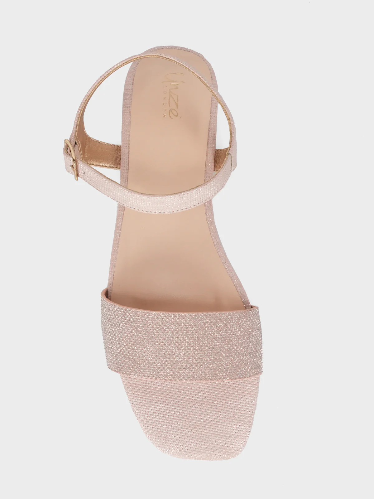Womens "ORIOLE" Shimmer Flat Sandals - Image 5