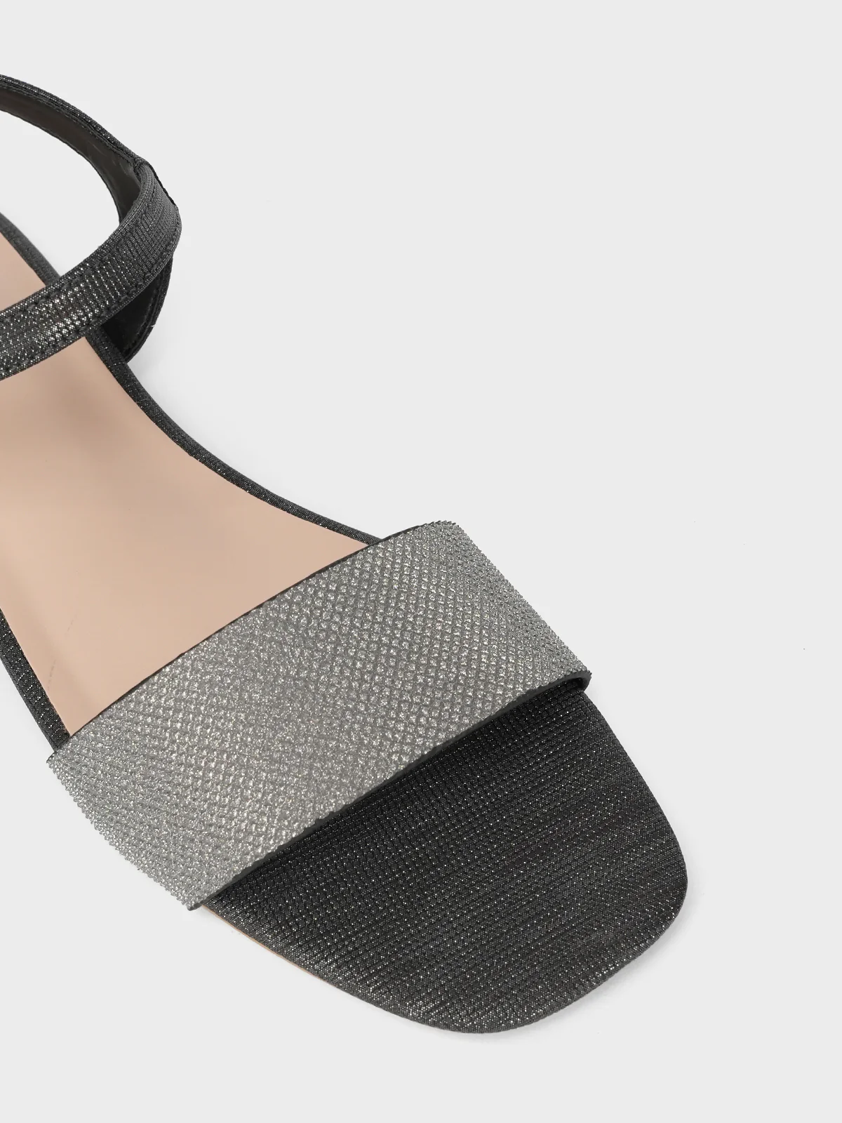 Womens "ORIOLE" Shimmer Flat Sandals - Image 4