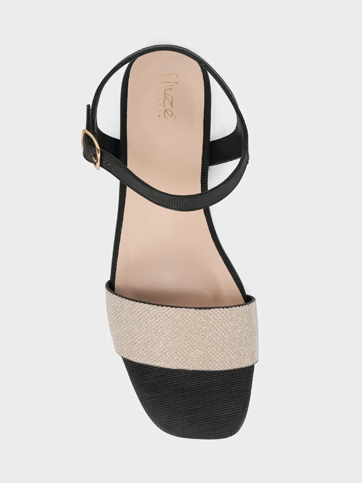Womens "ORIOLE" Shimmer Flat Sandals - Image 5