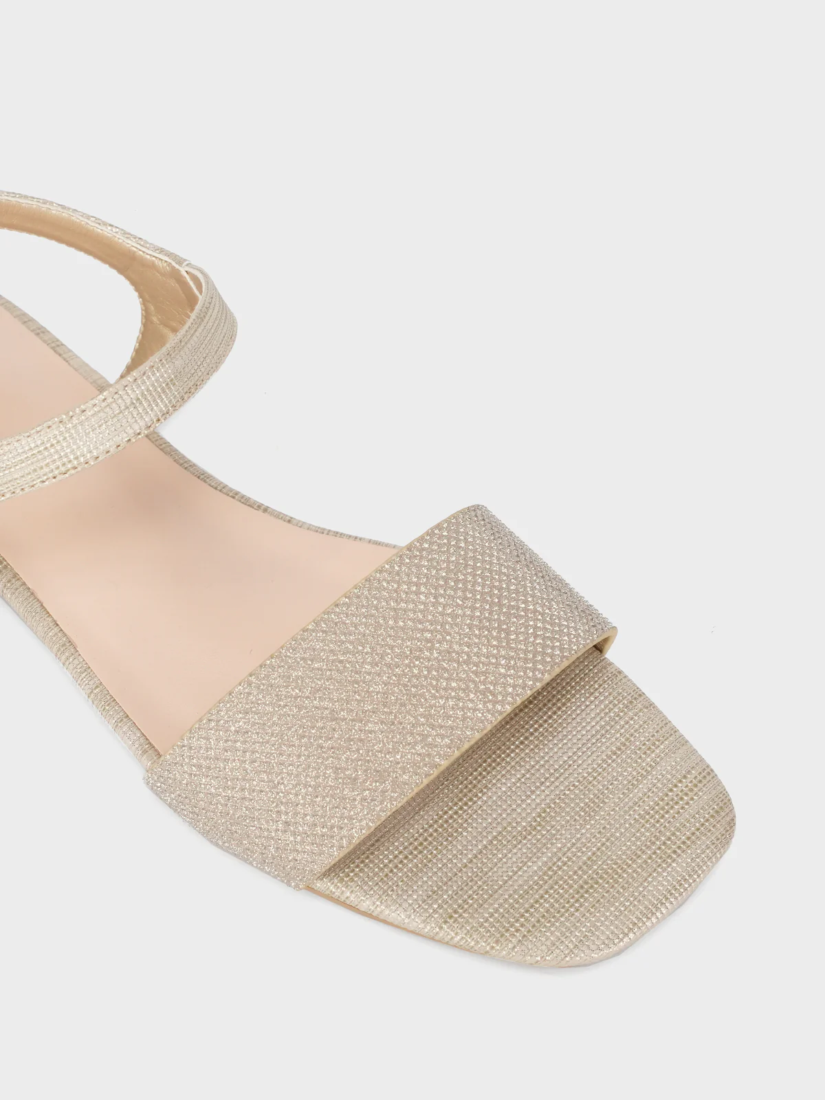 Womens "ORIOLE" Shimmer Flat Sandals - Image 4