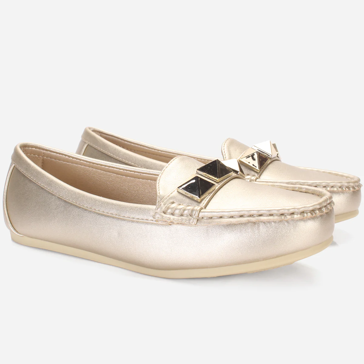 Womens "ORPHIA" Flat Comfy Slide In Moccasins - Image 2