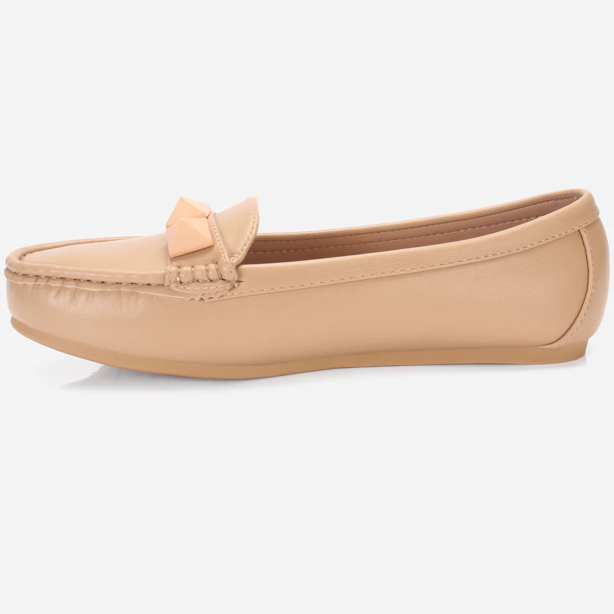 Womens "ORPHIA" Flat Comfy Slide In Moccasins - Image 3