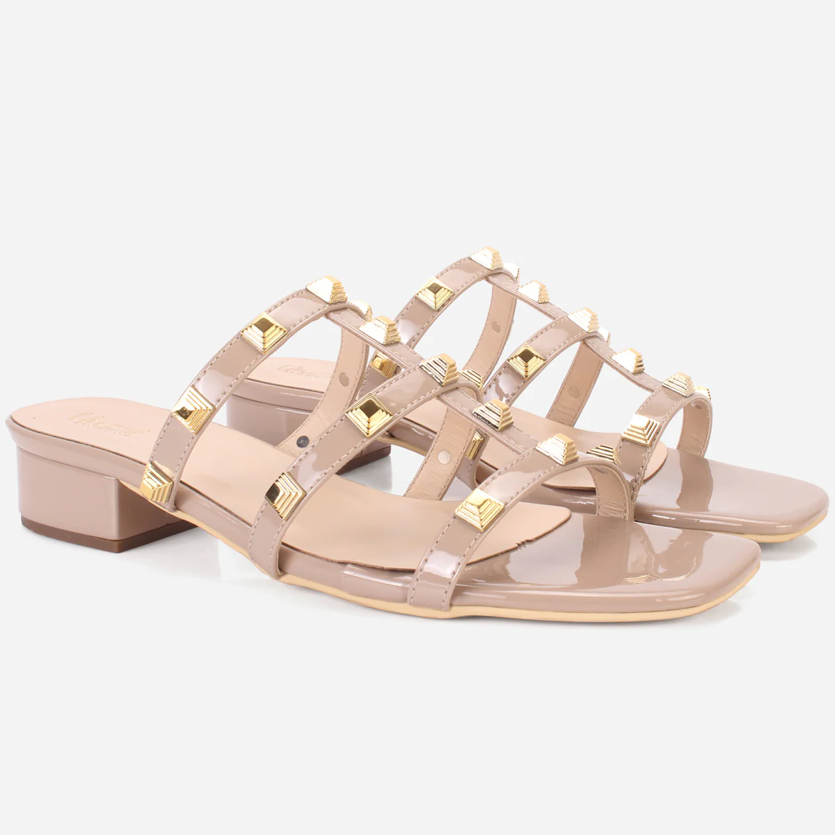 Womens "OZLEM" Decorated Block Heel Sandals - Image 2