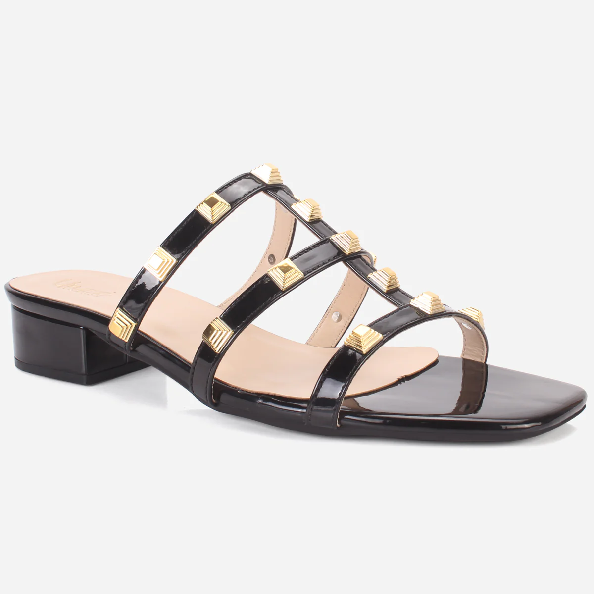 Womens "OZLEM" Decorated Block Heel Sandals