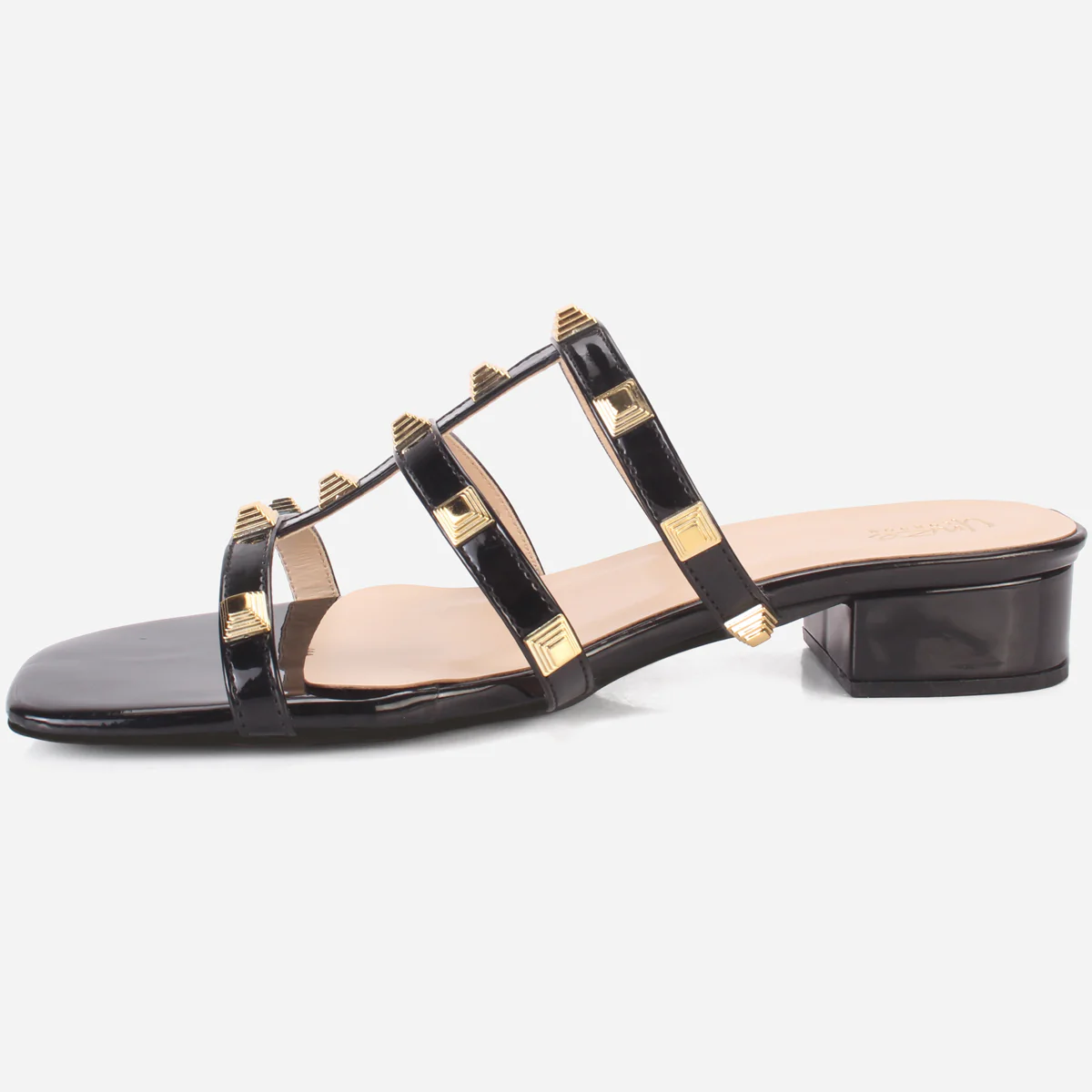 Womens "OZLEM" Decorated Block Heel Sandals - Image 3