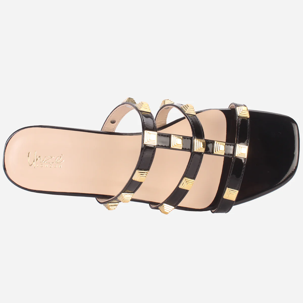 Womens "OZLEM" Decorated Block Heel Sandals - Image 4