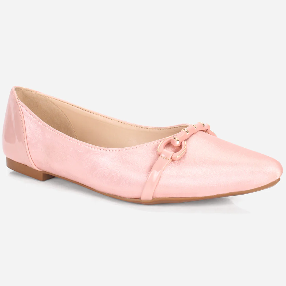 Women's "PARTIA" Pointed Toe Slip On Flat Pumps