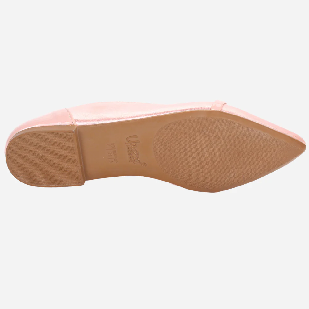 Women's "PARTIA" Pointed Toe Slip On Flat Pumps - Image 5