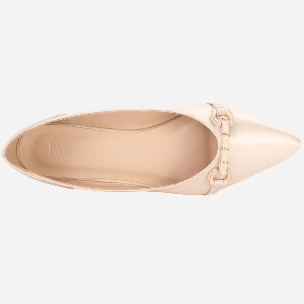 Women's "PARTIA" Pointed Toe Slip On Flat Pumps - Image 4