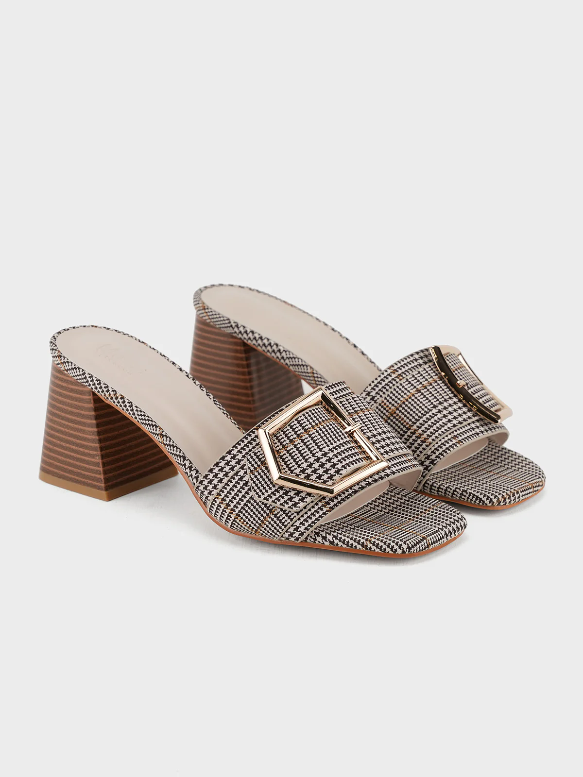 Womens "PATRA" Slip On Heel Sandals - Image 4