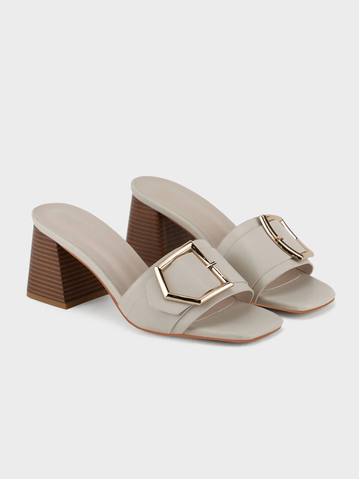 Womens "PATRA" Slip On Heel Sandals - Image 4