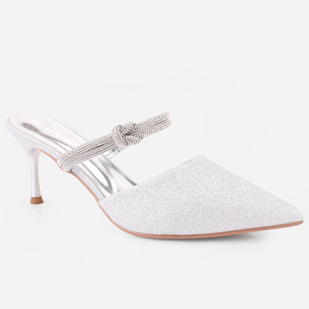 Women's "PEKU" Shimmery Pointed Toe Sandals