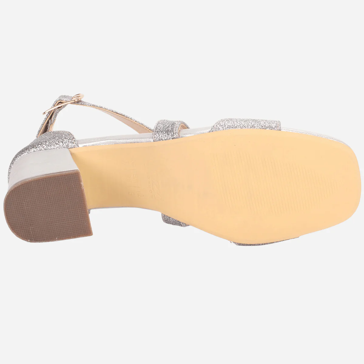 Womens "POPEL" Glittery Open Toe Summer Sandals - Image 5