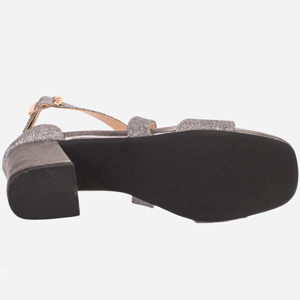 Womens "POPEL" Glittery Open Toe Summer Sandals - Image 5