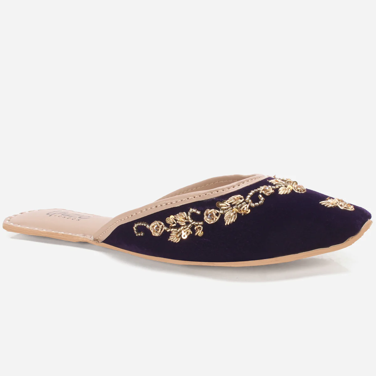 Women's "RAINER" Open Back Embellished Khussa