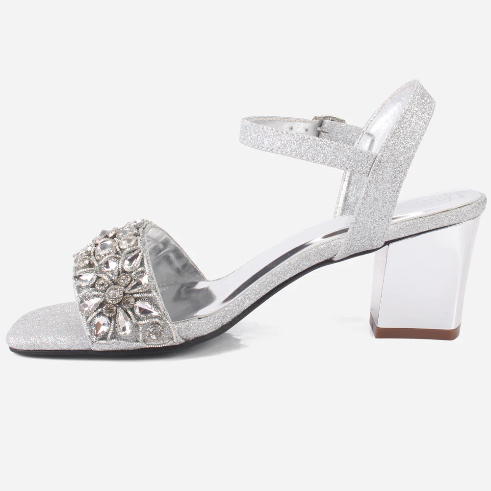 Women's "RAYA" Decorated Block Heel Sandals - Image 3