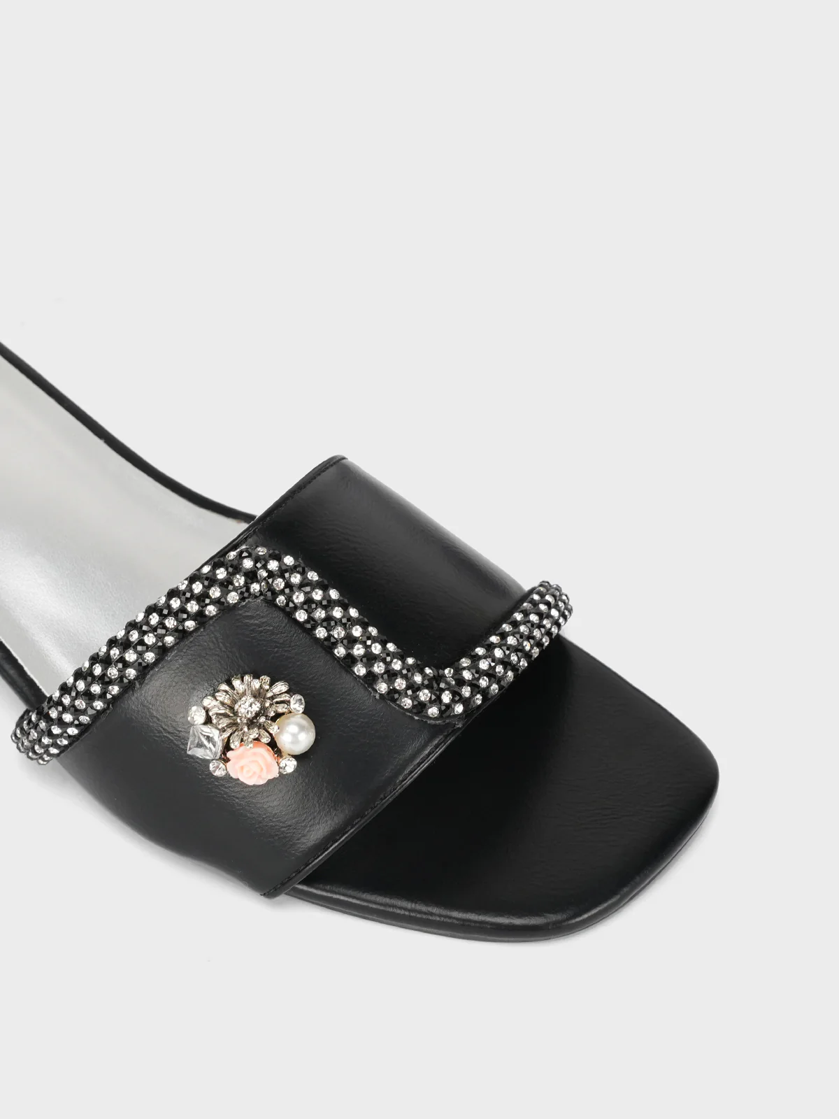 Womens "REYNA" Block Heel Summer Slippers - Image 4