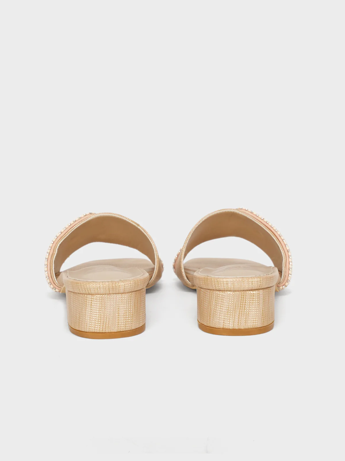Womens "REYNA" Block Heel Summer Slippers - Image 3
