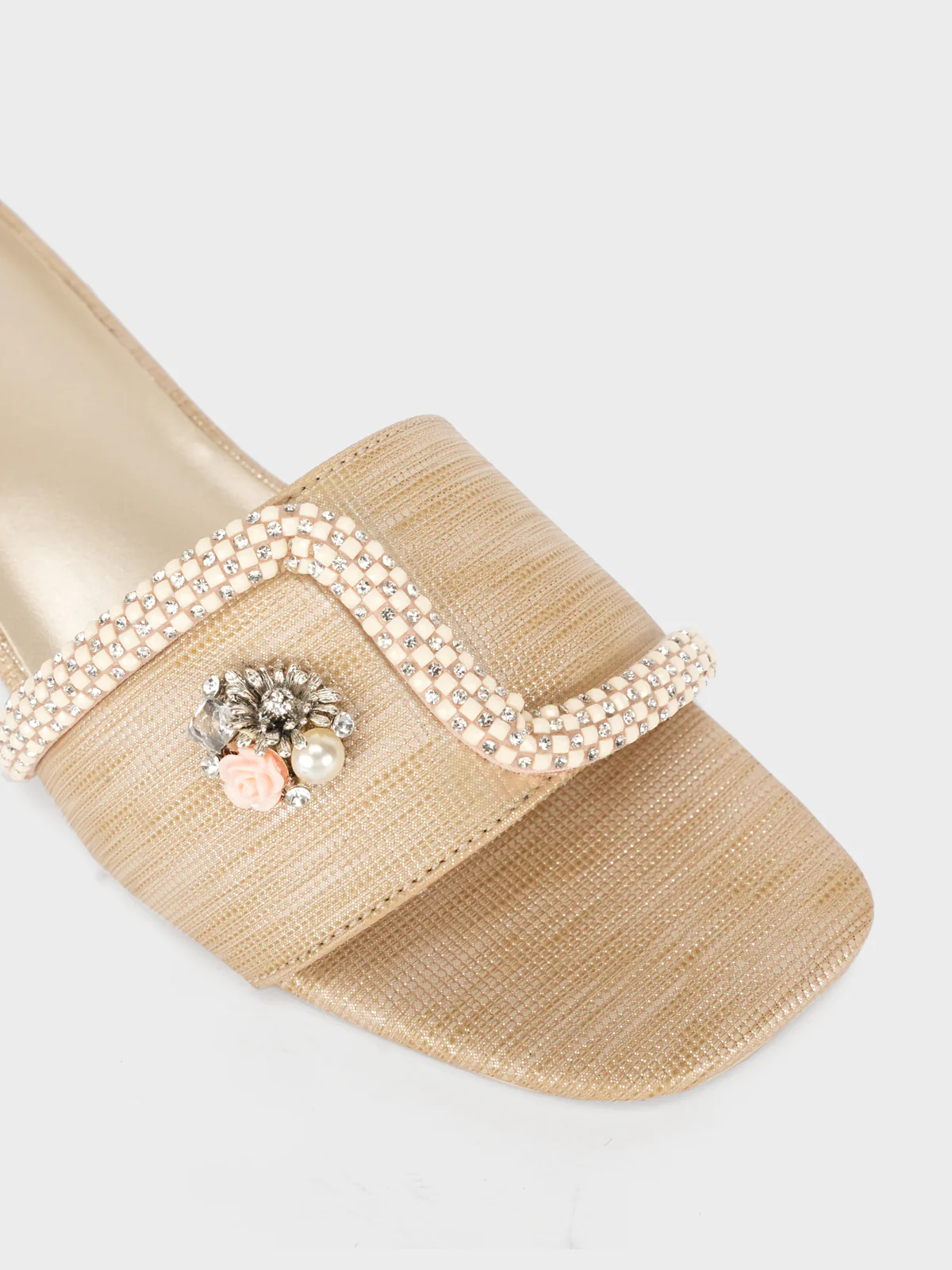 Womens "REYNA" Block Heel Summer Slippers - Image 4