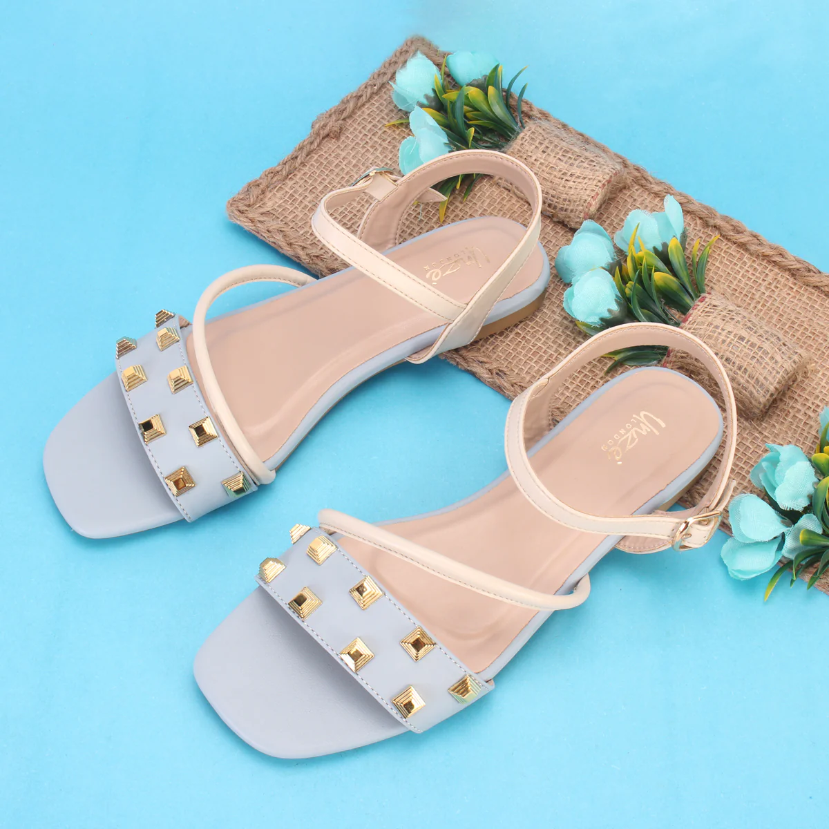 Women's "RHINOTA" Stud Detailing Sandals - Image 6