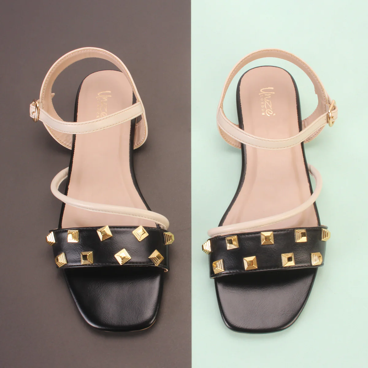 Women's "RHINOTA" Stud Detailing Sandals - Image 6