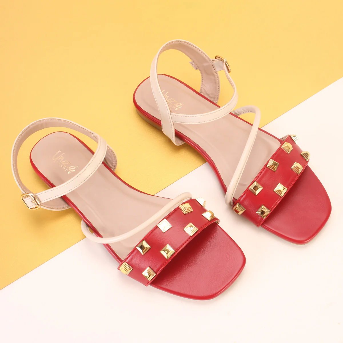 Women's "RHINOTA" Stud Detailing Sandals - Image 6