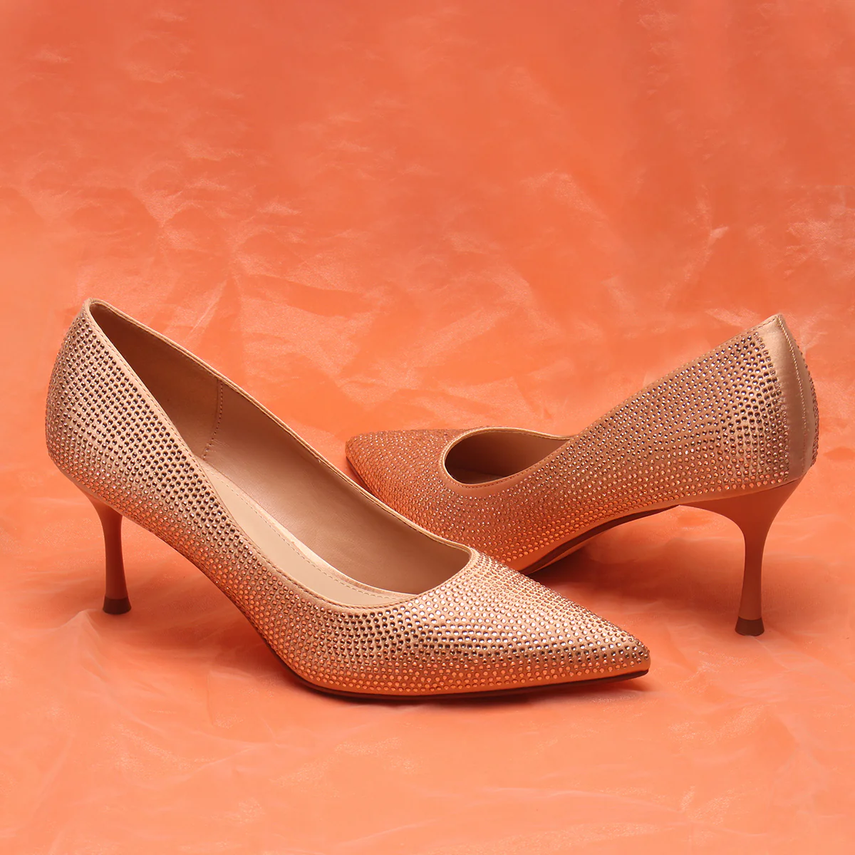 Women's "RIDA" Embellished Wedding Court Shoes - Image 6