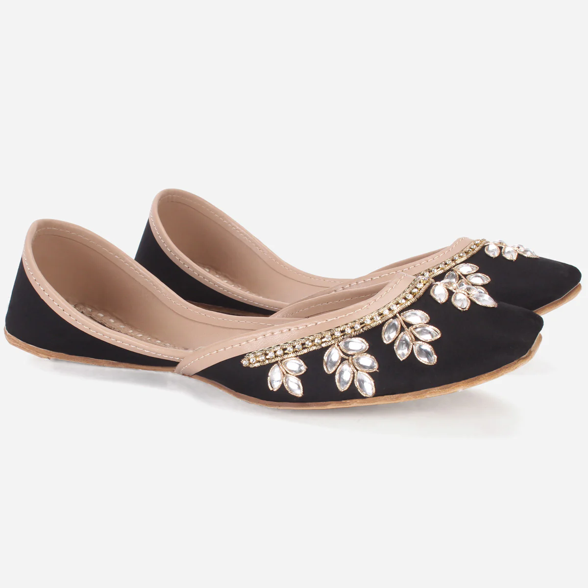 Womens "SAPIR" Embellished Leather Khussa - Image 2