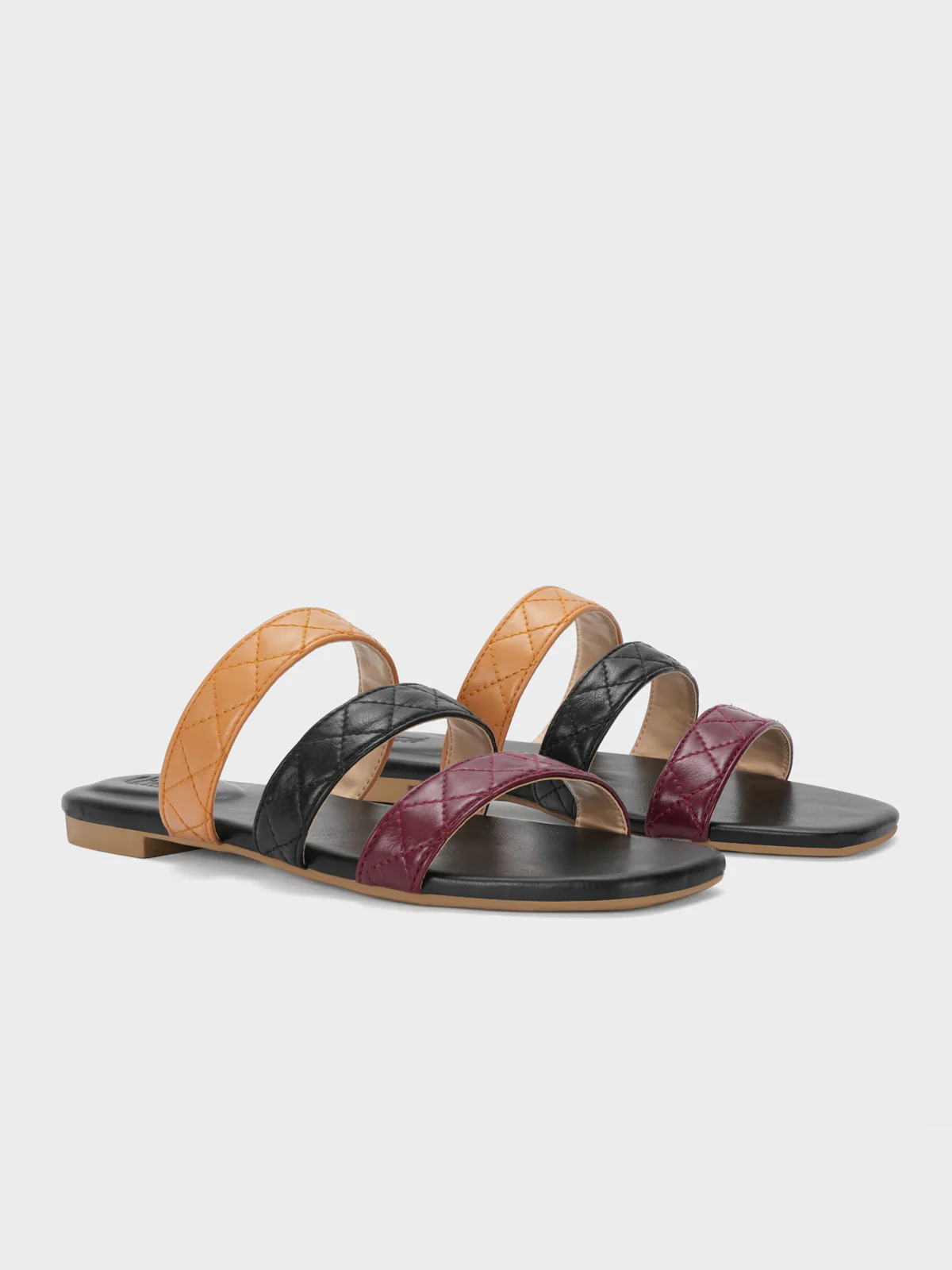 Womens "SAVERINE" Flat Summer Slippers - Image 2