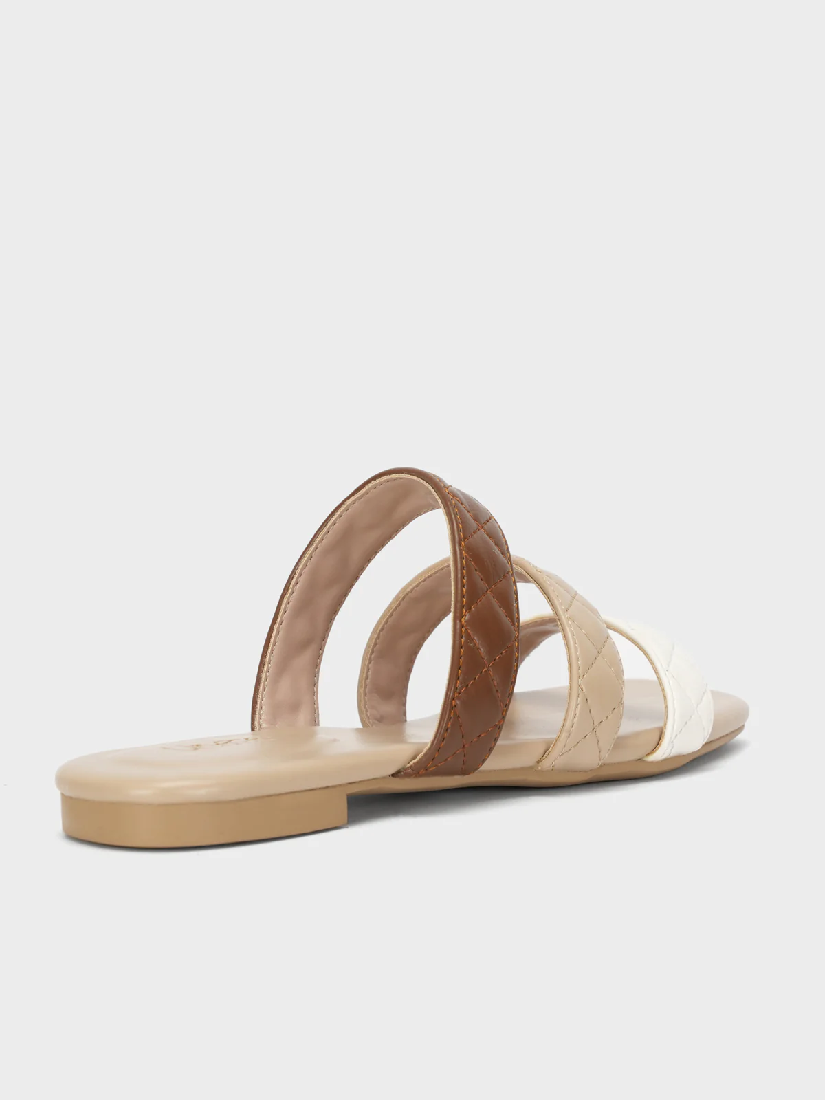 Womens "SAVERINE" Flat Summer Slippers - Image 3