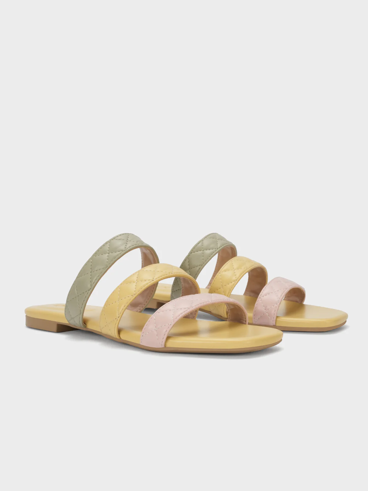 Womens "SAVERINE" Flat Summer Slippers - Image 2