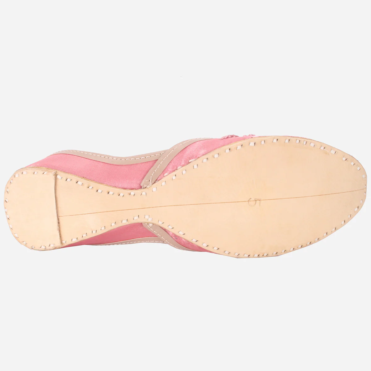 Womens "SEENA" Mirror Work Leather Khussa - Image 5