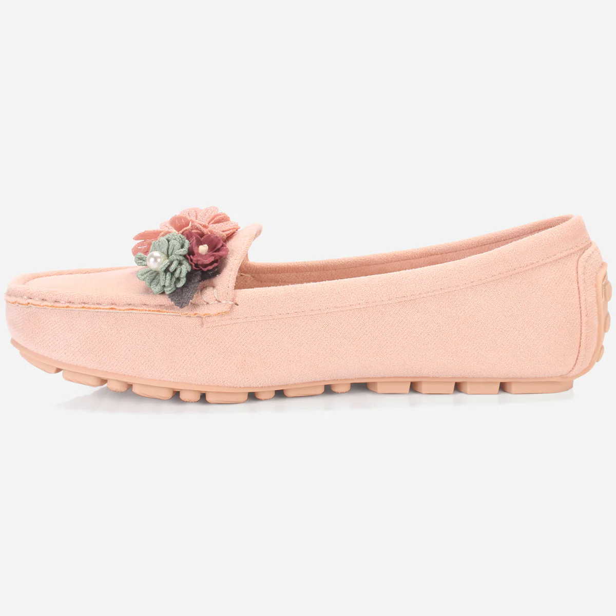 Womens "SEILY" Flat Comfy Slide In Moccasins - Image 3