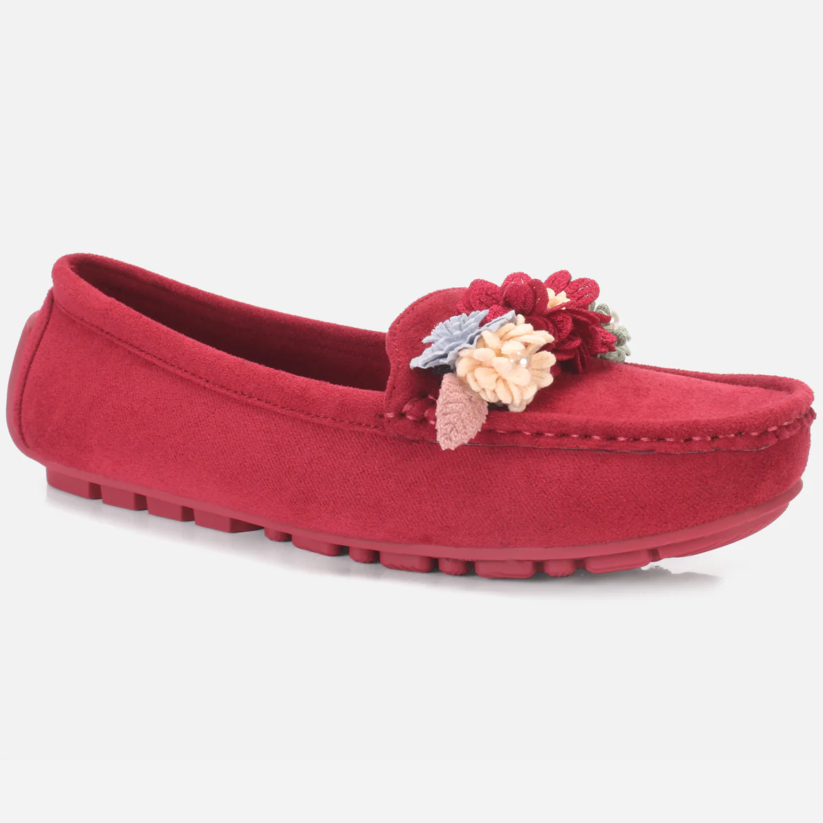 Womens "SEILY" Flat Comfy Slide In Moccasins