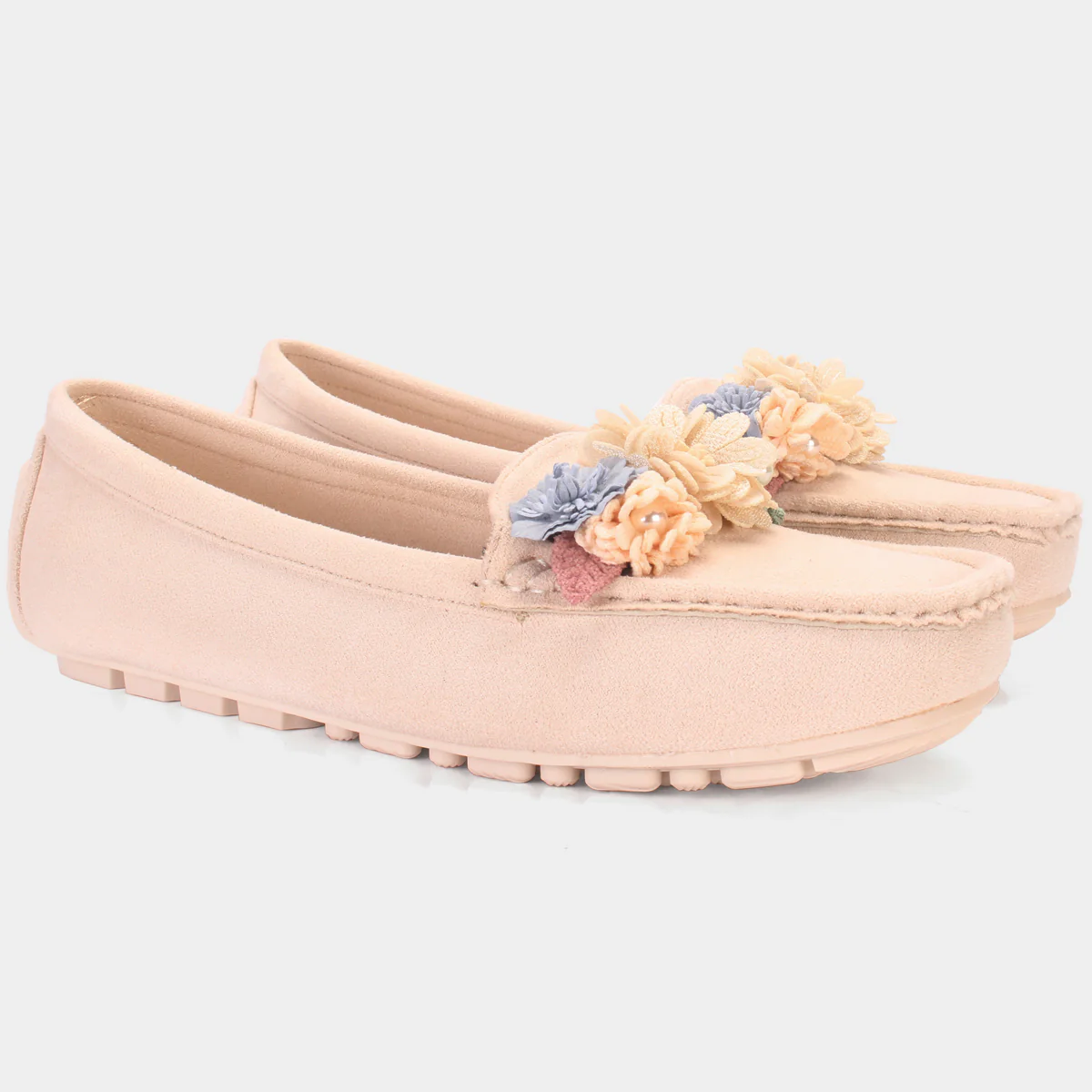 Womens "SEILY" Flat Comfy Slide In Moccasins - Image 2