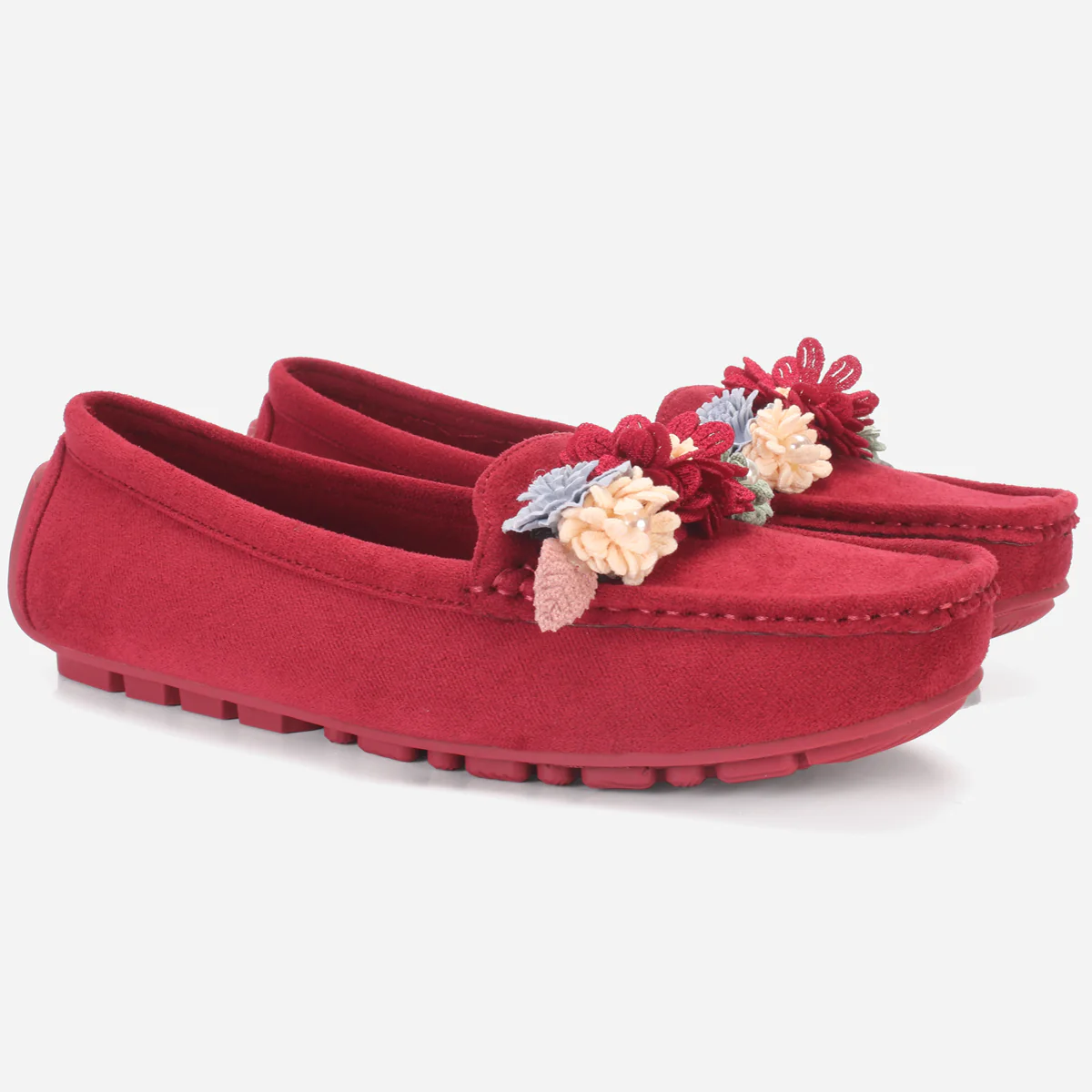 Womens "SEILY" Flat Comfy Slide In Moccasins - Image 2