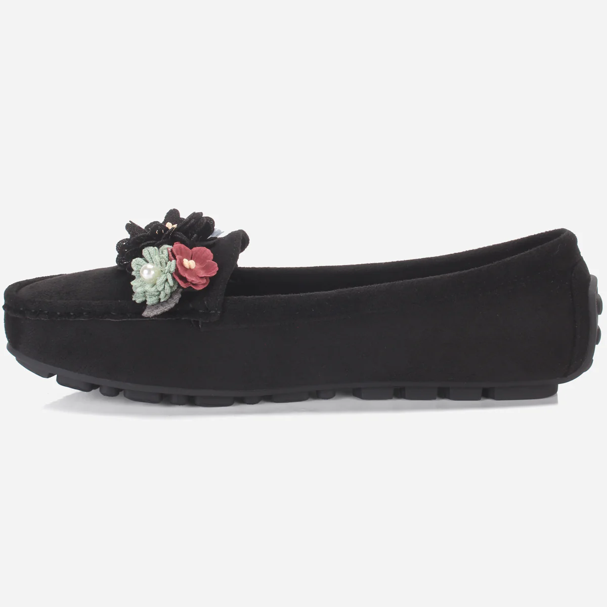 Womens "SEILY" Flat Comfy Slide In Moccasins - Image 3