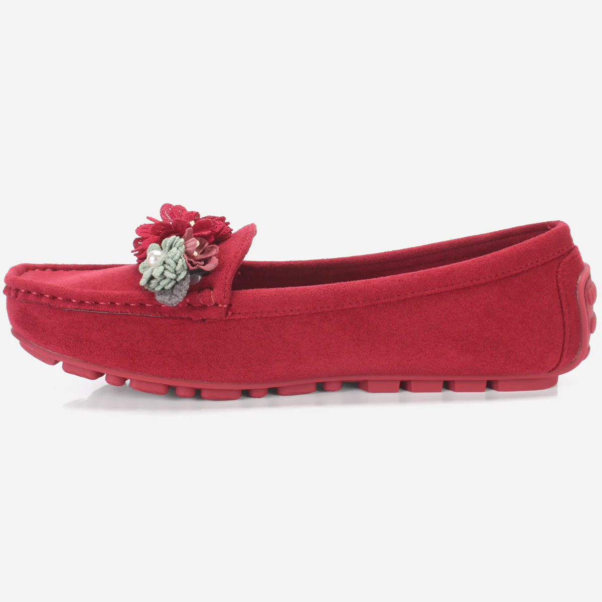 Womens "SEILY" Flat Comfy Slide In Moccasins - Image 3