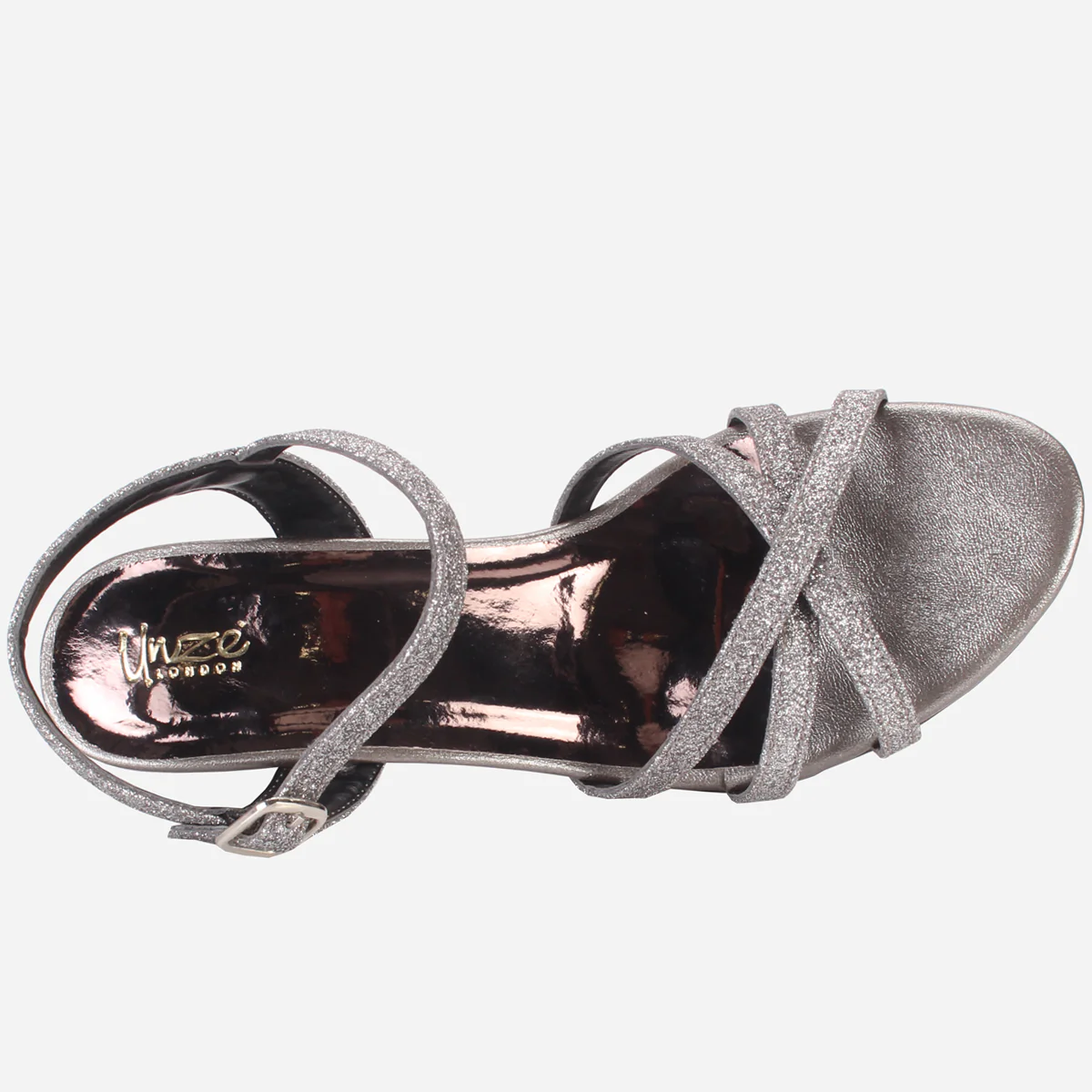 Womens "SHANELLE" Glitter Summer Sandals - Image 4