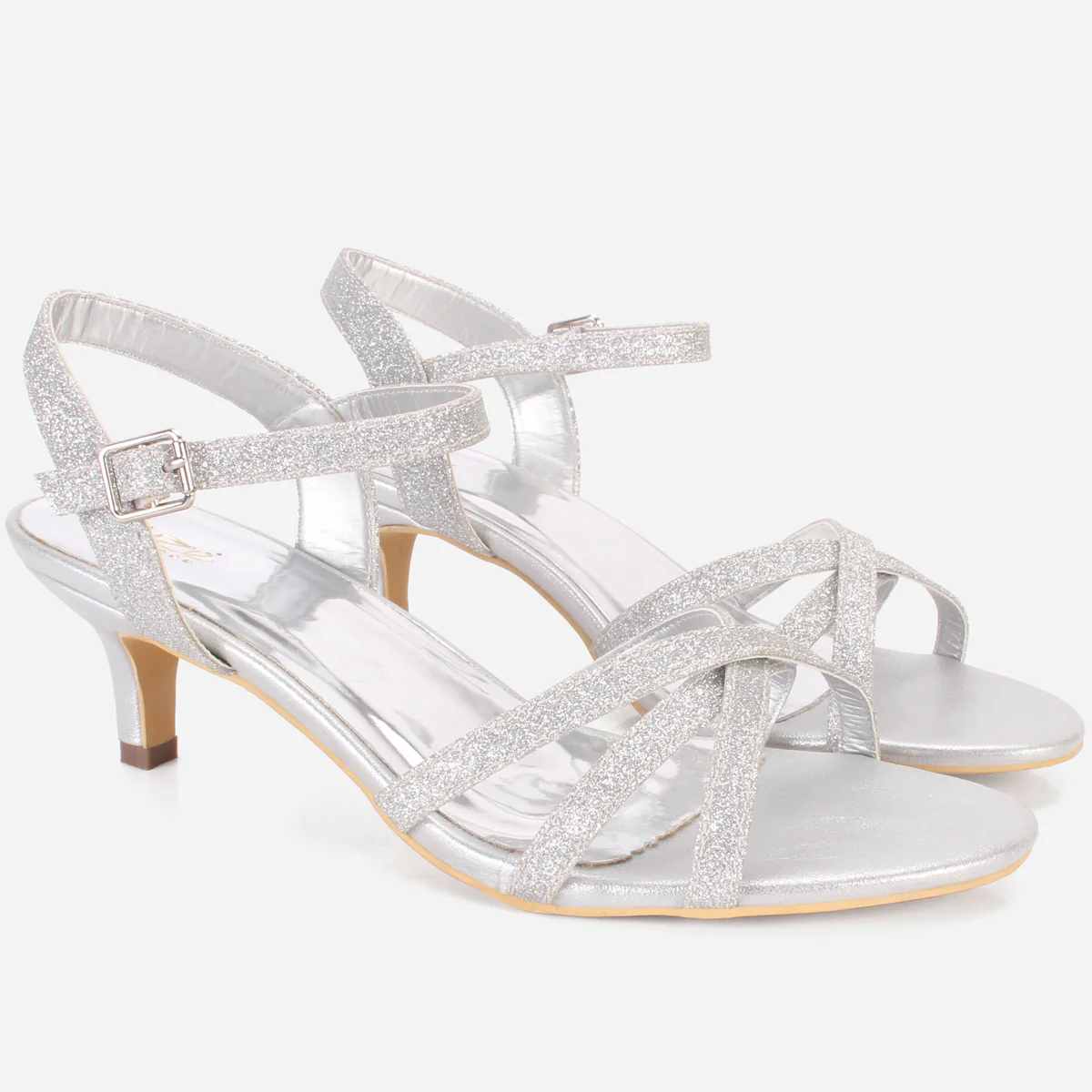 Womens "SHANELLE" Glitter Summer Sandals - Image 2