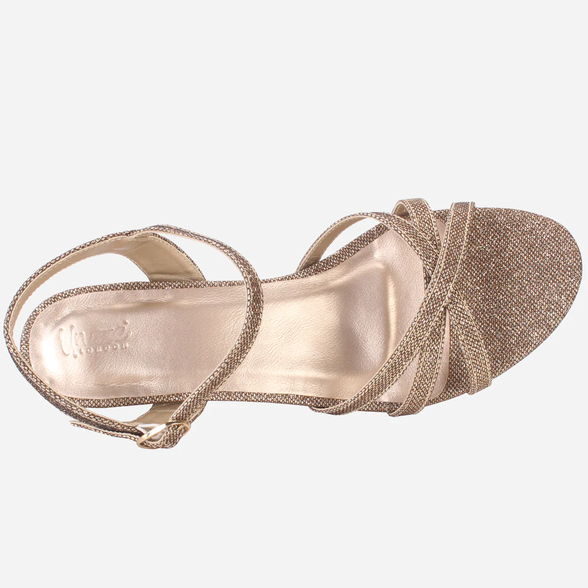 Womens "SHANELLE" Glitter Summer Sandals - Image 4