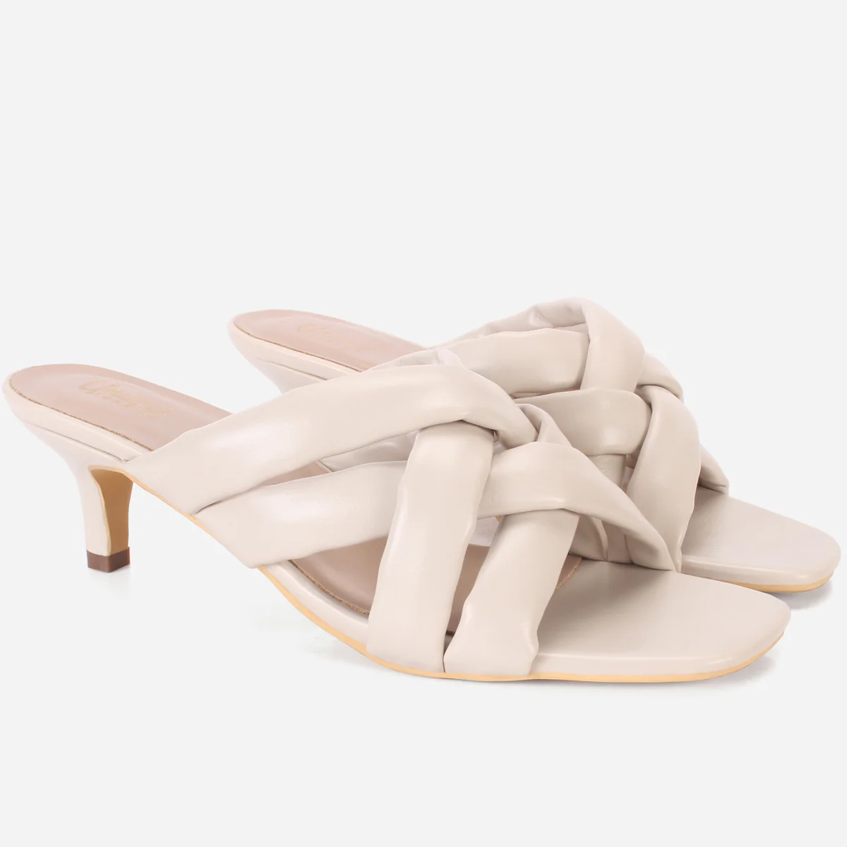 Womens "SHARALYINE" Crossover Slide In Summer Sandals - Image 2